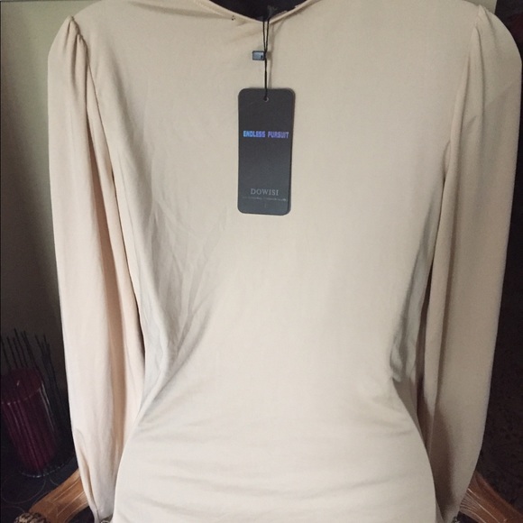Nude top by Dowisi long sleeve top size m NWT - Picture 3 of 6
